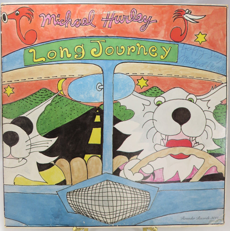 Michael Hurley Long Journey Rounder Records 3011 Autographed Album