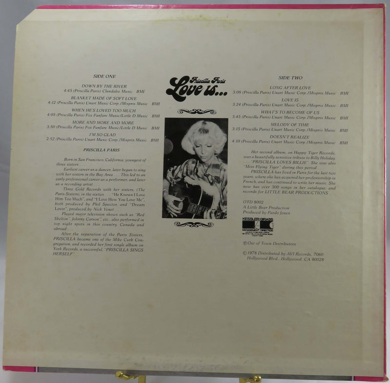 1978 Love Is... Priscilla Paris Out of Town Distributors OTD 8002 Rare Promotional Copy