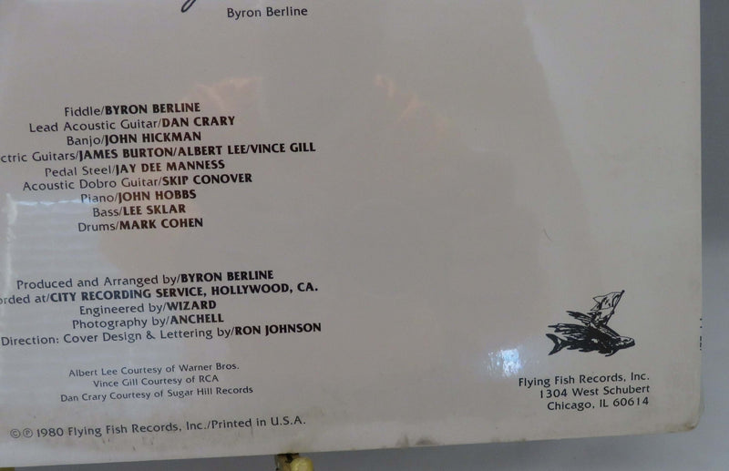 Byron Berline Outrageous 1980 Flying Fish Records FF-227 BCH Productions Sealed