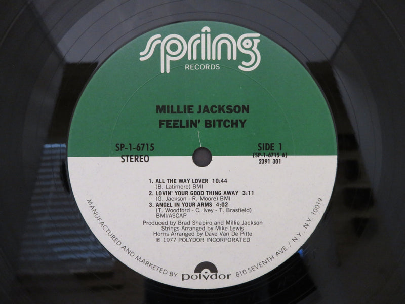 Millie Jackson Feelin Bitchy Spring Records SP-1-6715 1977 Pitman Pressing