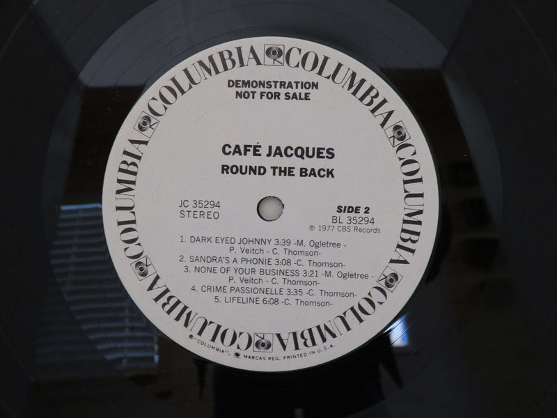 Cafe Jacques Round the Back 1977 Terre Haute Pressing Columbia Records Promo JC 35294