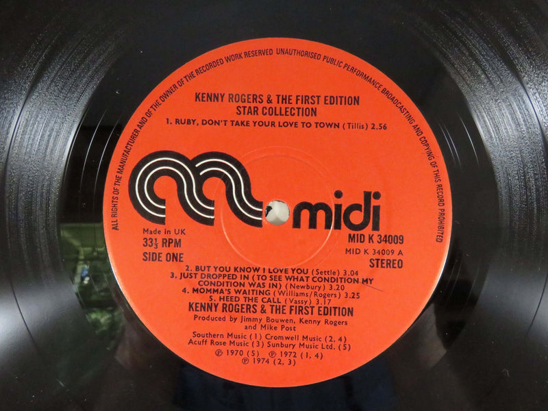 Kenny Rogers & The First Editions Star Collection MID K34009 UK 1974 Midi