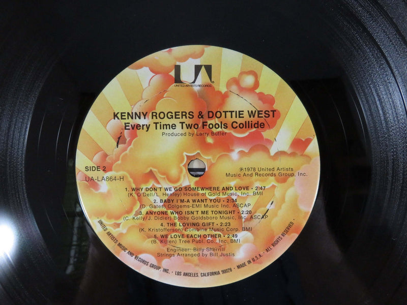 Kenny Rogers & Dottie West Every Time Two Fools Collide 1978 Bmi Ua Ua-La864-H