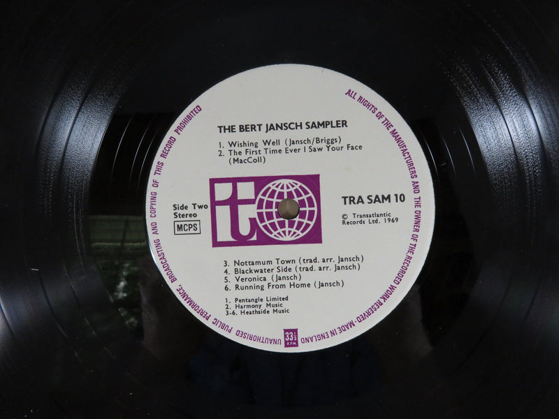 The Bert Jansch Sampler Lp Tra Sam 10 Transatlantic Jem Records Import Uk Repress