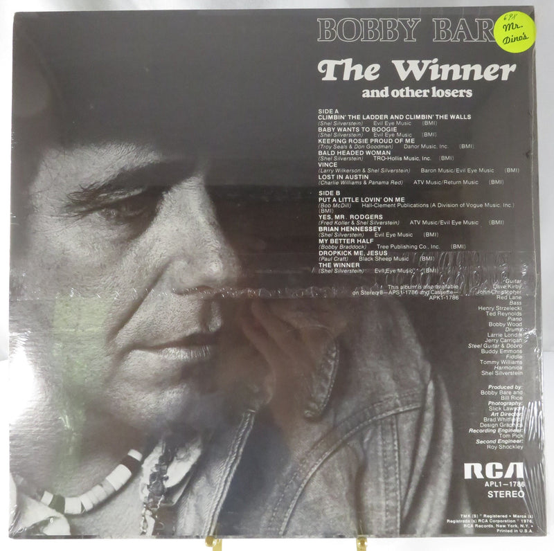 The Winner and other Losers Bobby Bare New old Stock RCA APL1-1786 Shel Silverstein