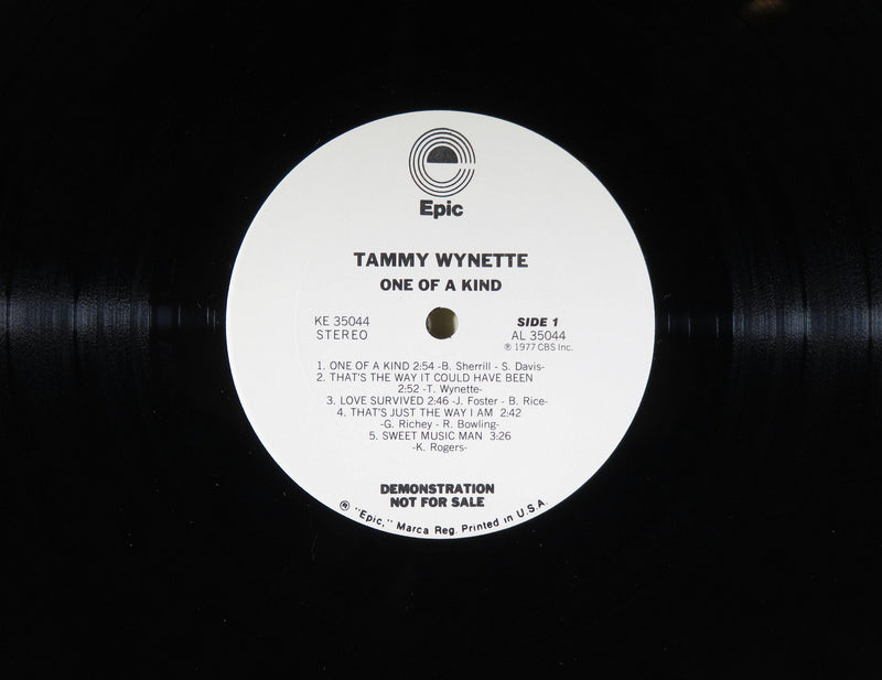 One of a Kind Tammy Wynette Epic Records 1977 Promo Album KE-35044