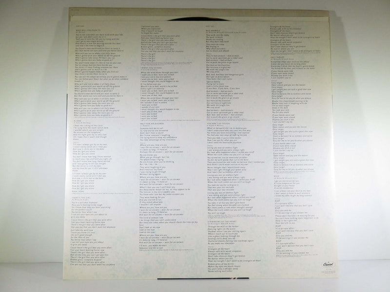 Bad Animals Heart LP PJ-12546 1987 Capitol Records Classic Rock Album