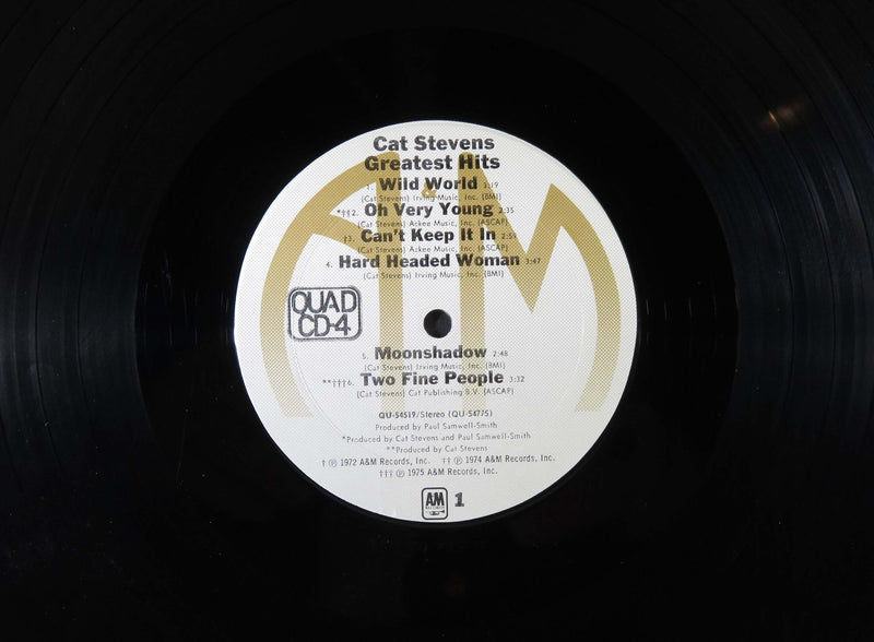1975 Cat Stevens Greatest Hits Quad CD4 A&M Records QU-54519 Quadraphonic