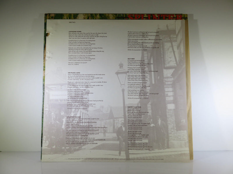 Splinter The Place I Love SP-22001 Dark Horse Records Gatefold 1974