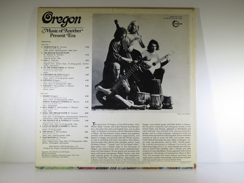 Oregon Music of Another Present Era Vanguard VSD 79326 Contemporary Jazz