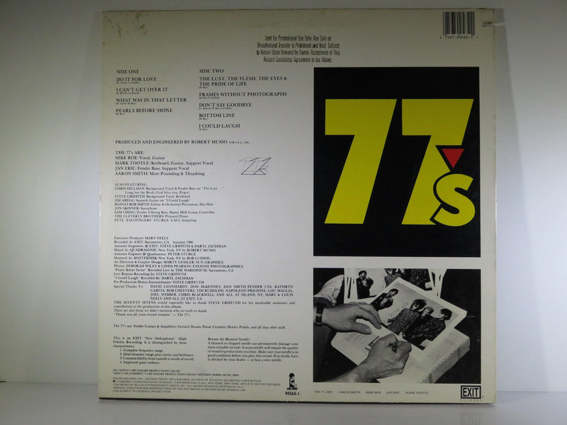 Seventy Sevens 77's Island Records Promo Cover 90565-1 Alternative Rock