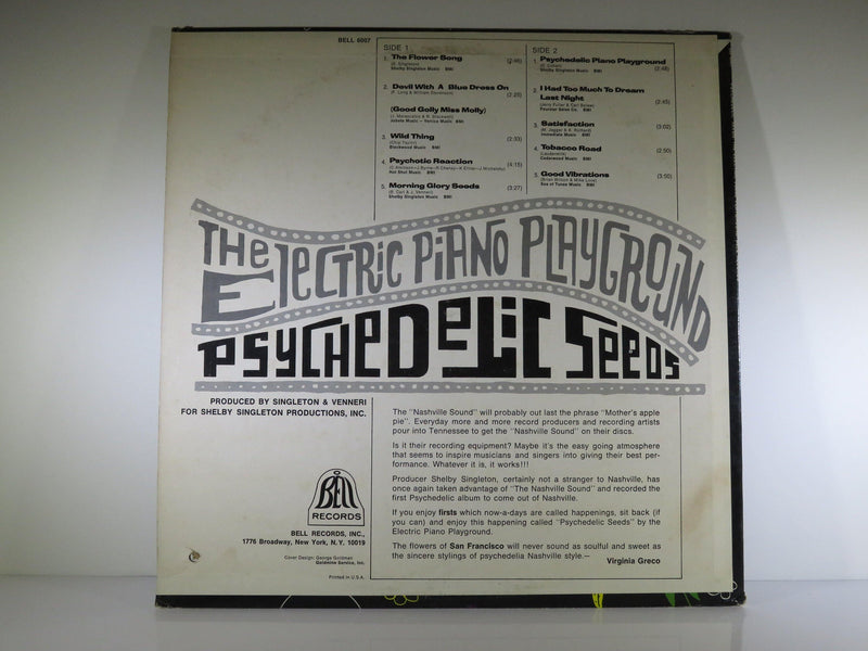 Psychedelic Seeds The Electric Piano Playground Bell (S) 6007 1967 Psychedelic Rock