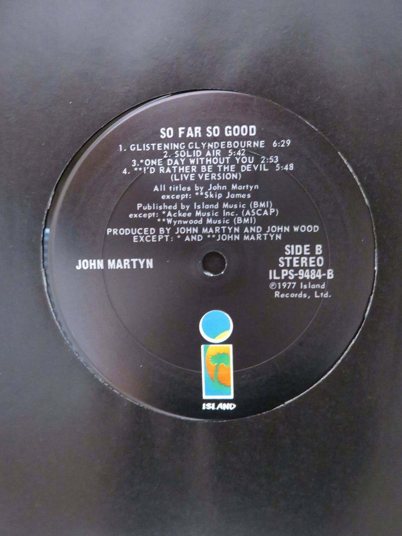 1977 John Martyn So Far So Good Island Records ILPS 9484 Gatefold US Black Label