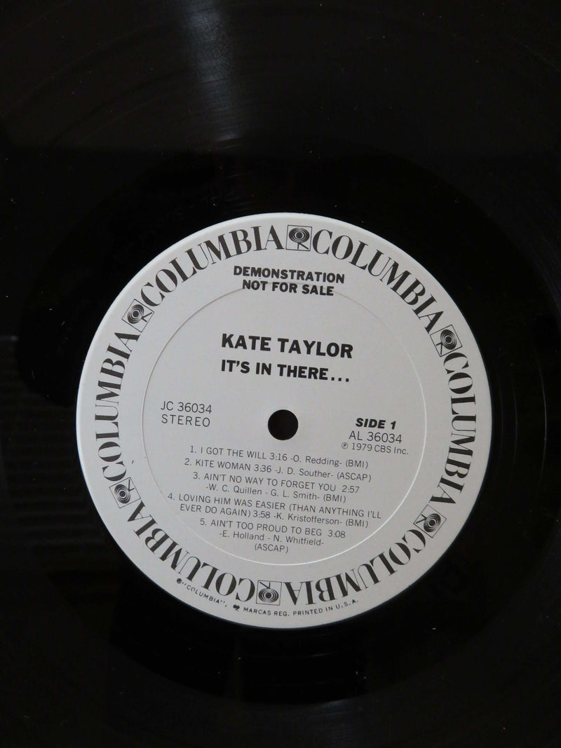 1979 Kate Taylor It's In There And It's Got To Come Out Columbia Promo JC 36034