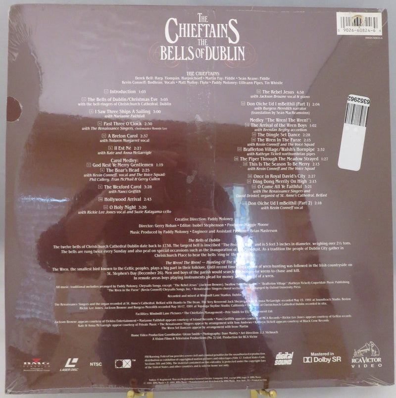 The Chieftains The Bells of Dublin RCA Victor 1991 Laser Disk New old Stock