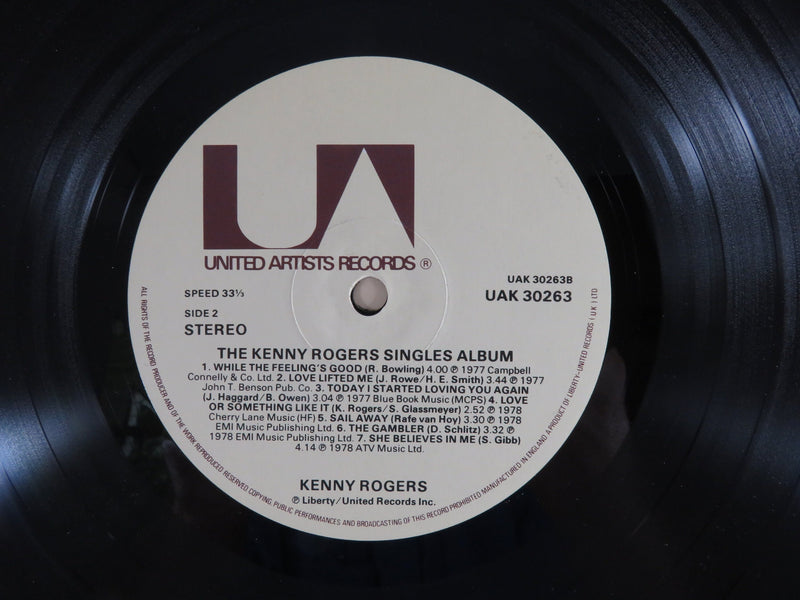 The Kenny Rogers Singles Album Liberty United UAK 30263 UK 1978