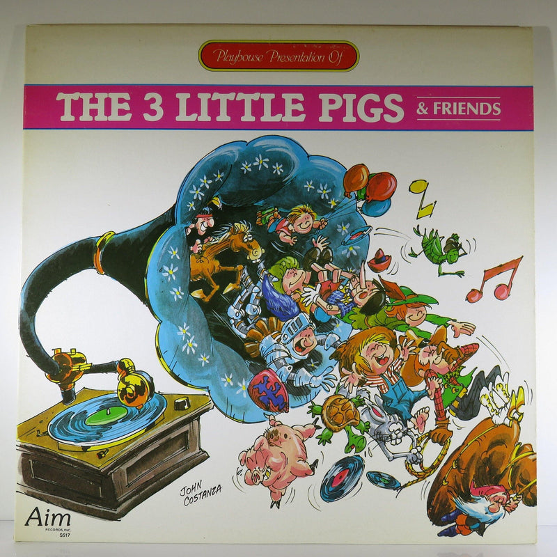 The 3 Little Pigs & Friends Aim Records S517 Children Story Time Record